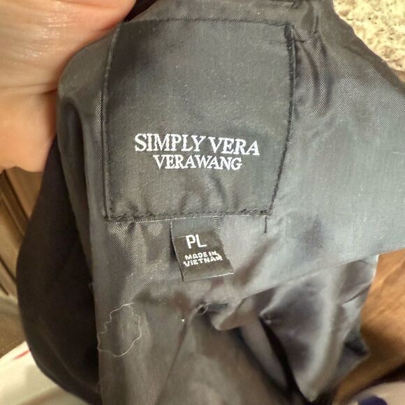 Simply Vera Vera Wang Black Blazer Women's Size Petite Large - Picture 5 of 10